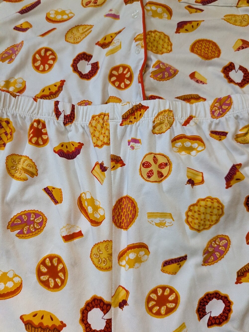 Women's Joyspun Dessert Pie Pajama Set Shorts 3XL - Picture 2 of 8
